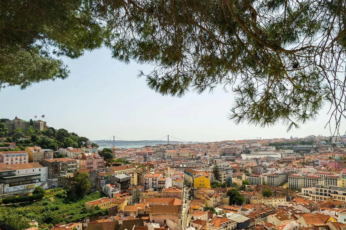 Lisbon's rooftops from the Graça viewpoint