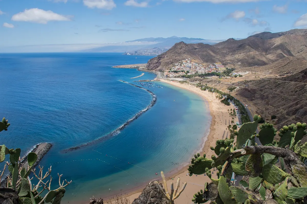 Las Teresitas beach near Santa Cruz de Tenerife