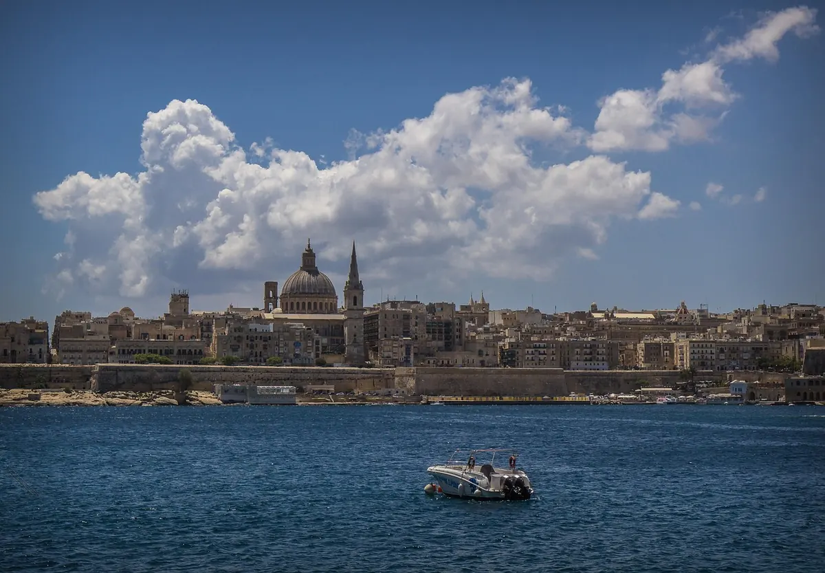 Valletta across the harbour