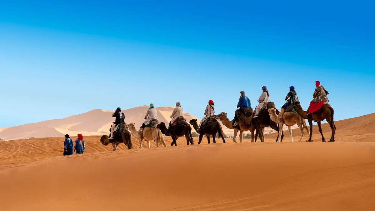 The dunes of Erg Chebbi near Merzouga
