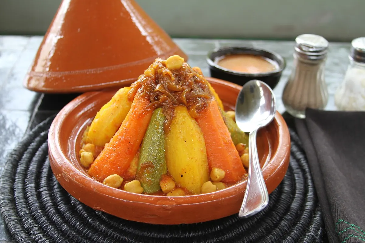 A traditional Moroccan tagine