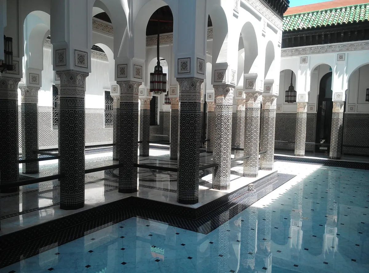 The courtyard of a traditional riad