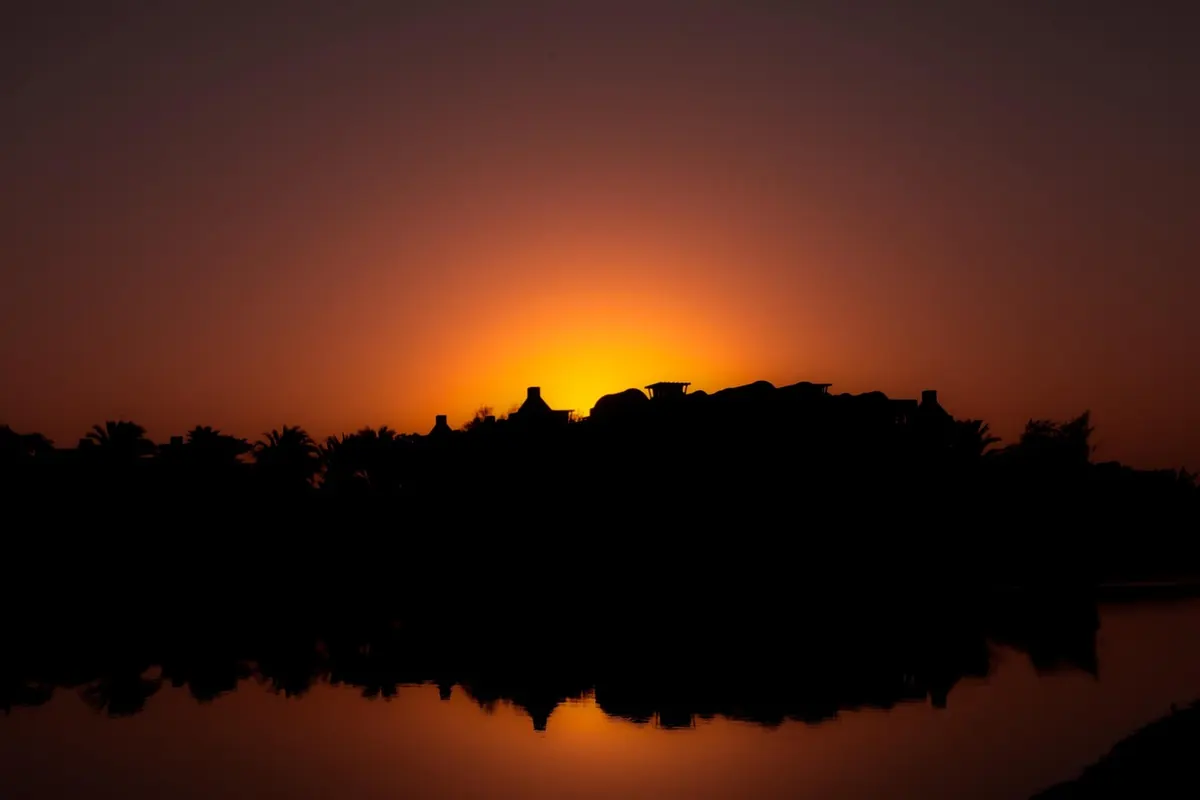 Sunset over El Gouna