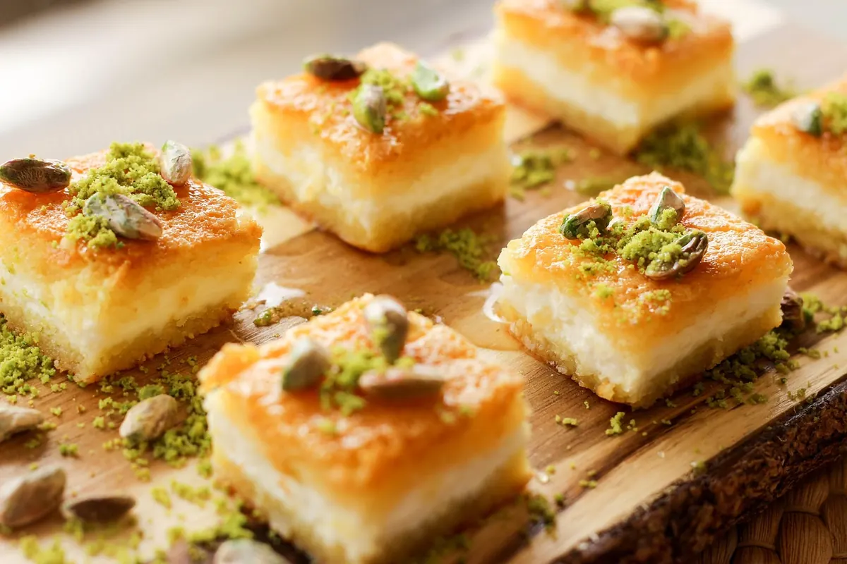 Syrup-soaked semolina and pastry sweets