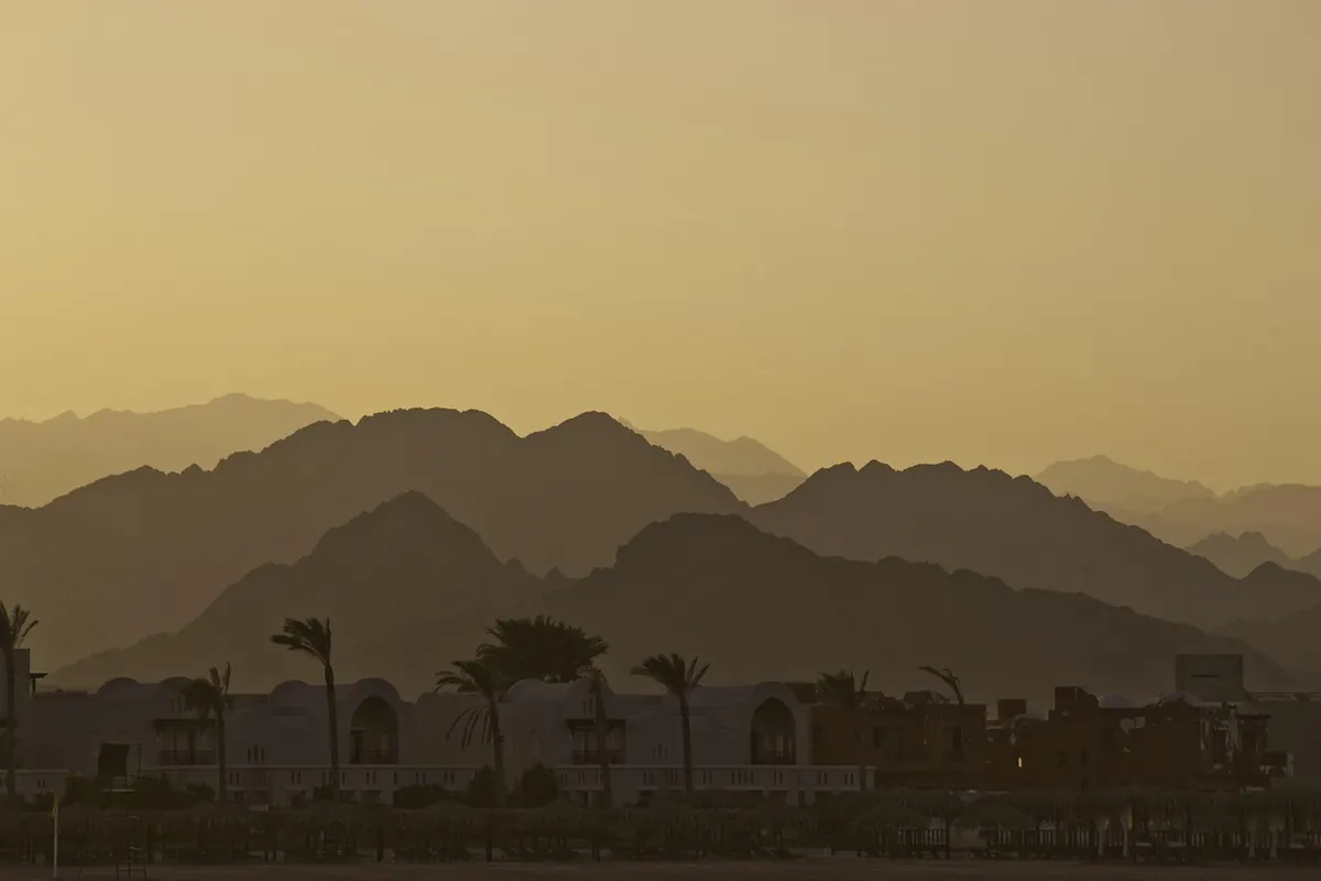 Desert mountains near the Red Sea