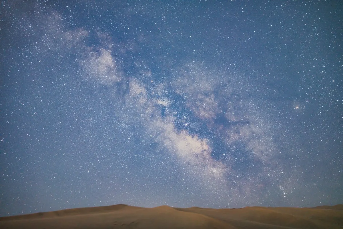 The Milky Way over the desert