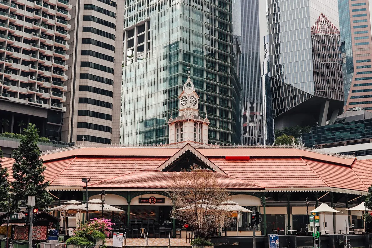 A hawker centre in Singapore
