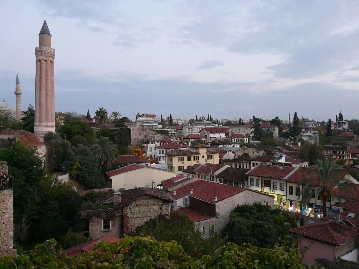 The Yivli Minaret above Antalya's old town