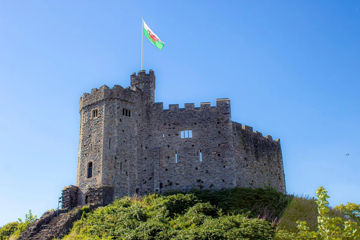 The keep of Cardiff Castle