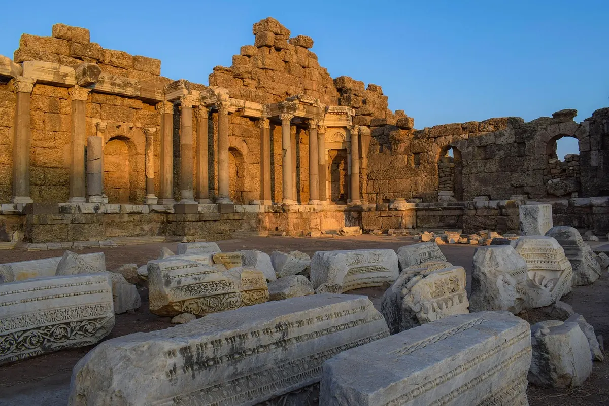 Ruins in ancient Side