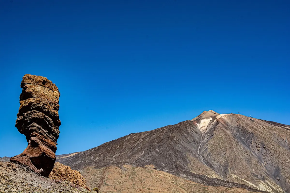 Roque Cinchado and Mount Teide