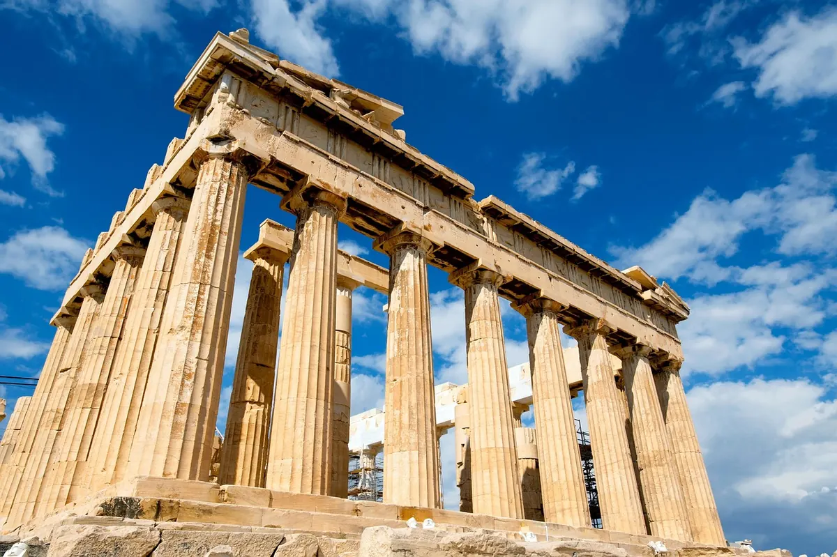 The Parthenon on the Acropolis in Athens