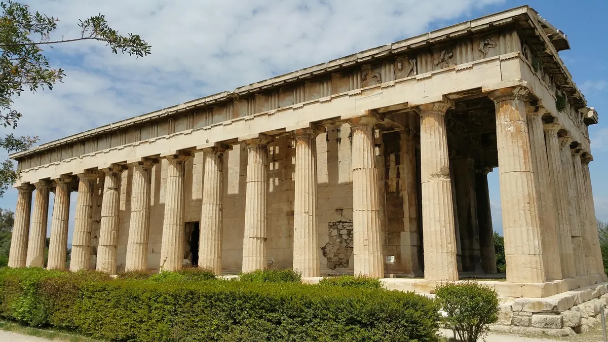 The Temple of Hephaestus in the Ancient Agora of Athens