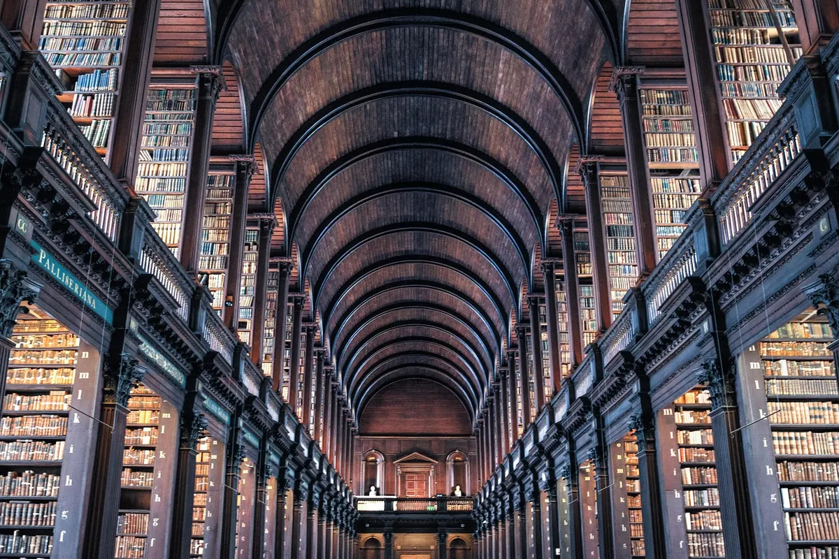 The Long Room library at Trinity College Dublin