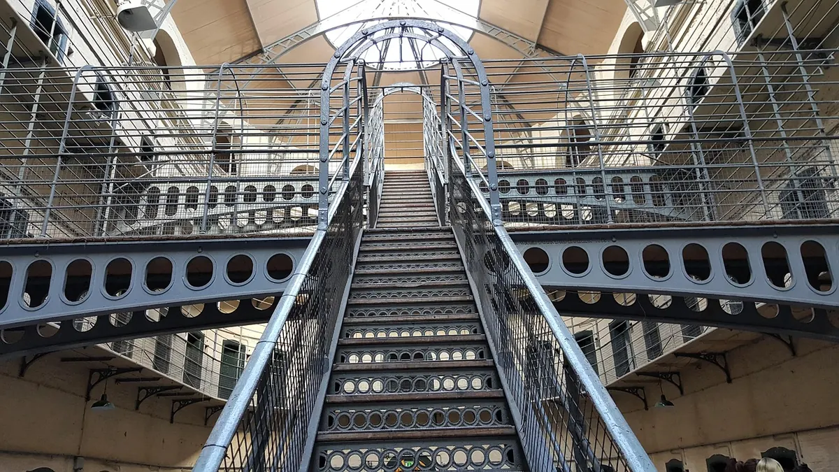 The main hall of Kilmainham Gaol