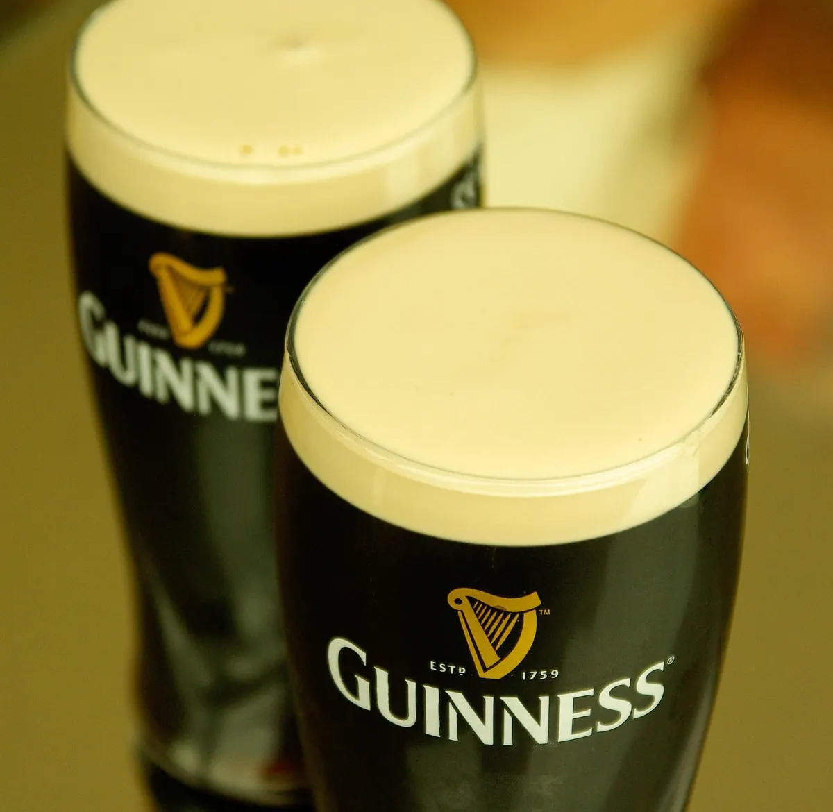 Two pints of Guinness