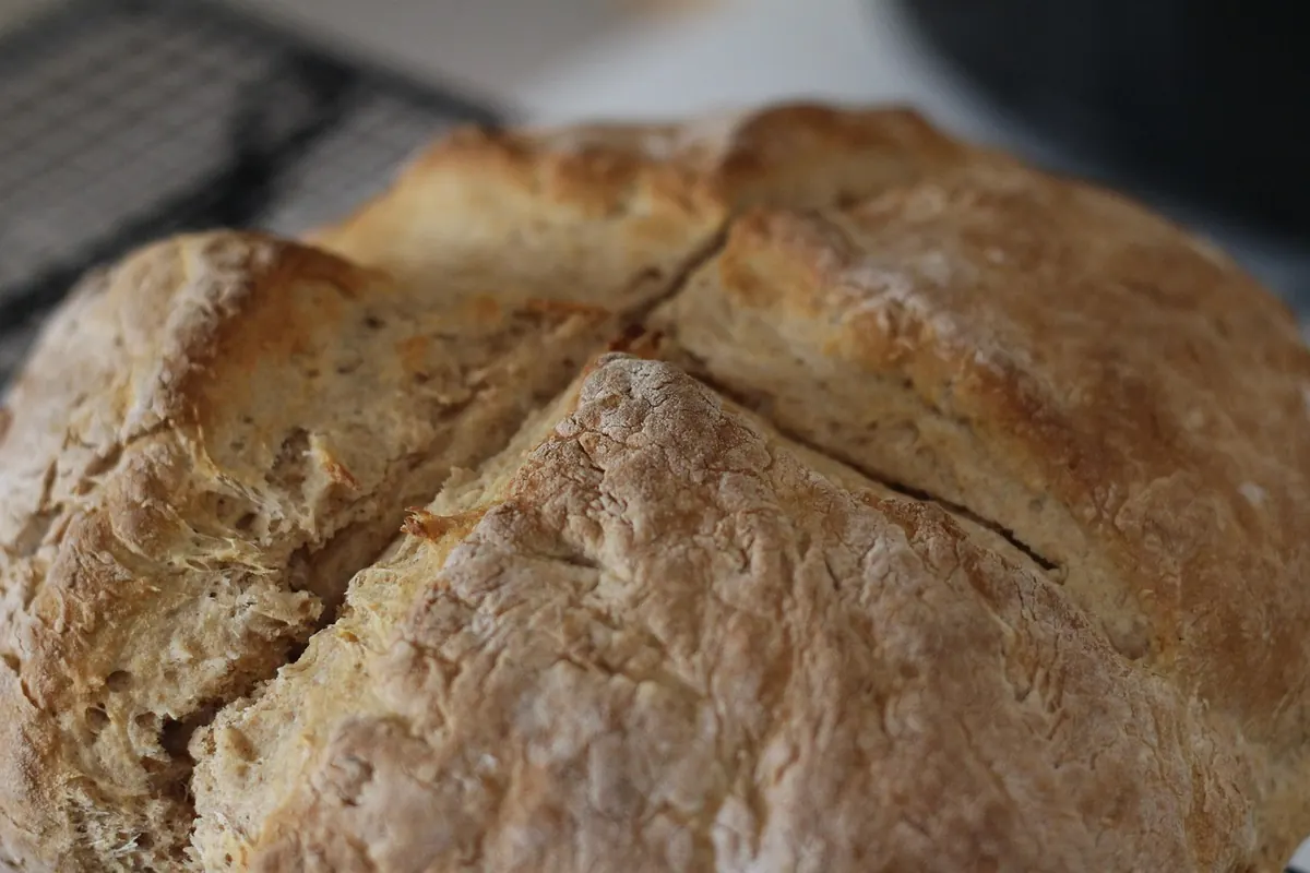 A loaf of Irish soda bread