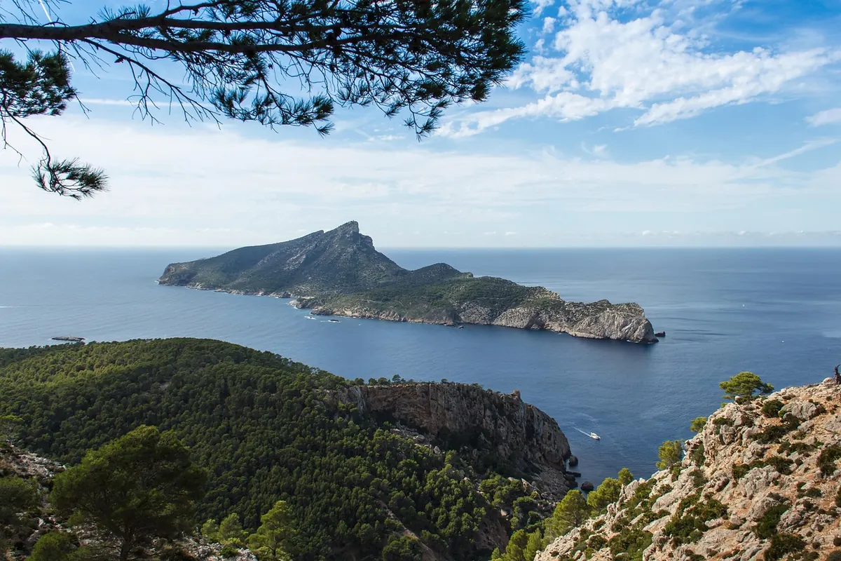 Sa Dragonera island seen from Sant Elm