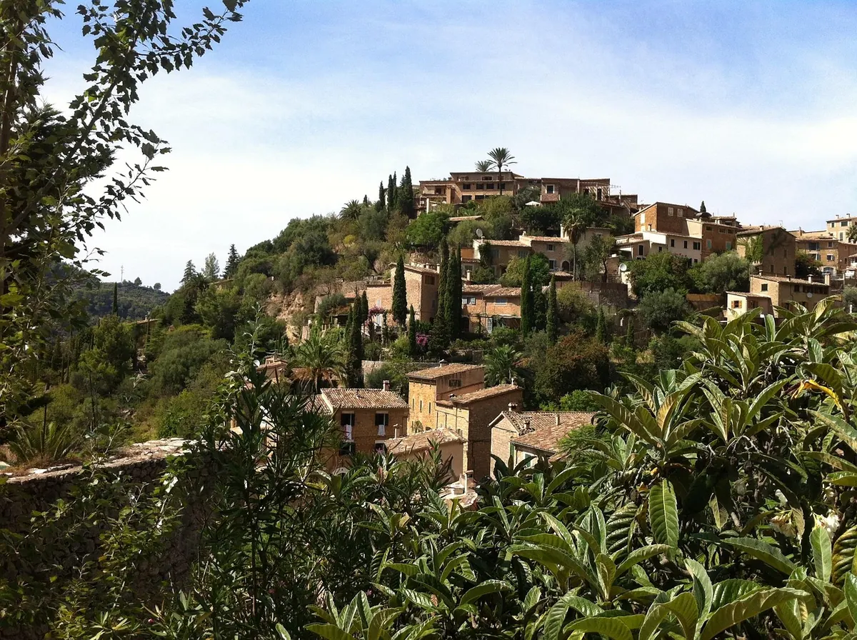 The hillside village of Deià