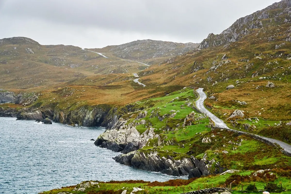 A coastal road on the Wild Atlantic Way