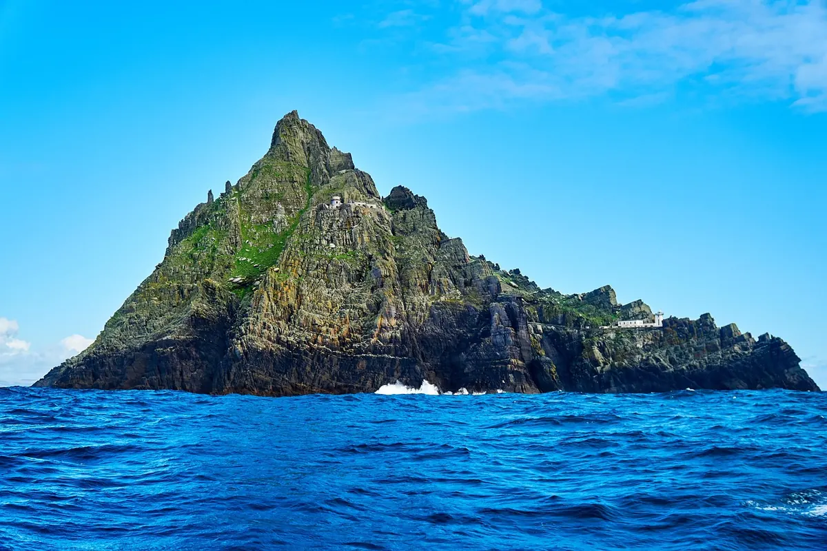 Skellig Michael rising from the Atlantic
