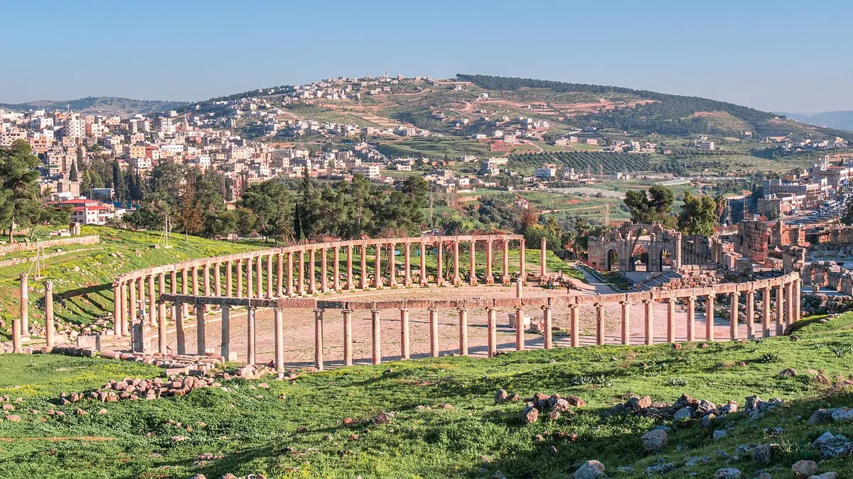 The Oval Plaza in Jerash