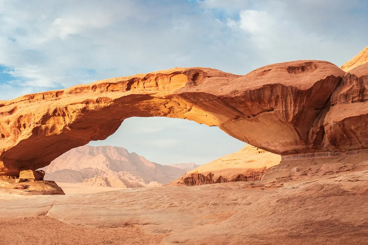 The desert of Wadi Rum