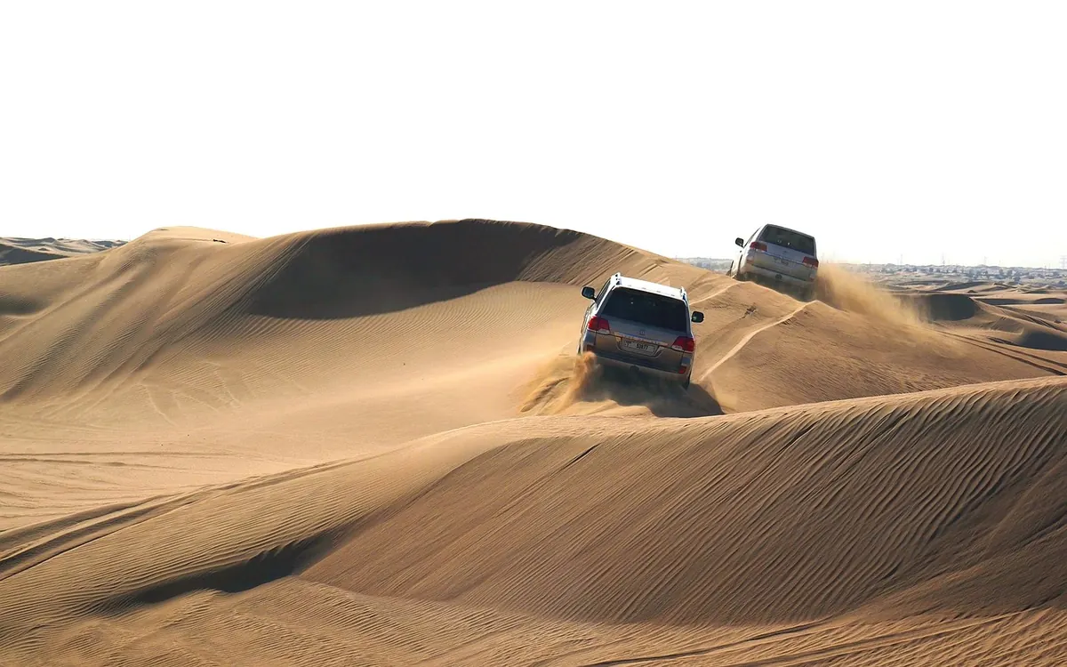 Desert dunes outside Dubai