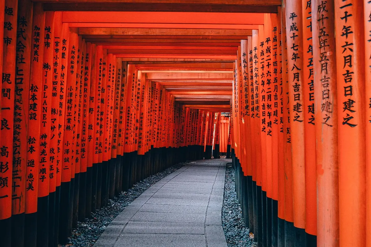 Torii gates at Fushimi Inari, Kyoto