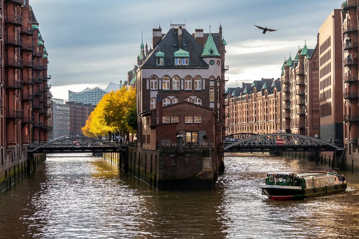 The Wasserschloss in Hamburg's Speicherstadt