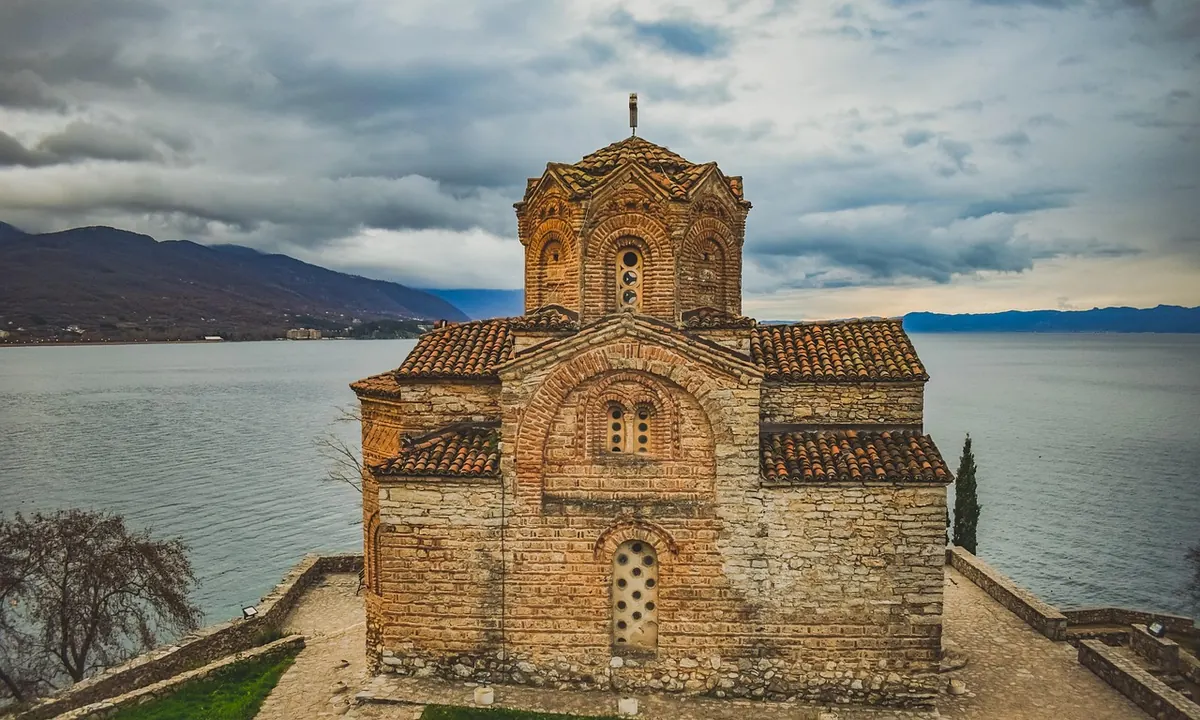 The Church of St John at Kaneo above Lake Ohrid