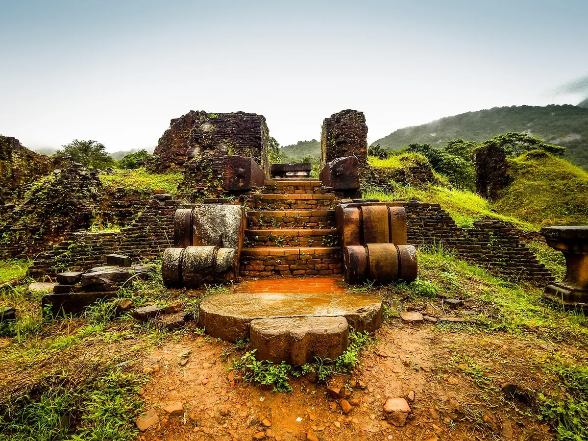 Temple ruins at My Son Sanctuary