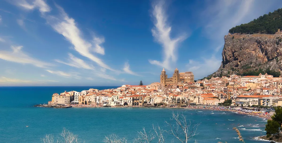 Cefalù on the coast of Sicily