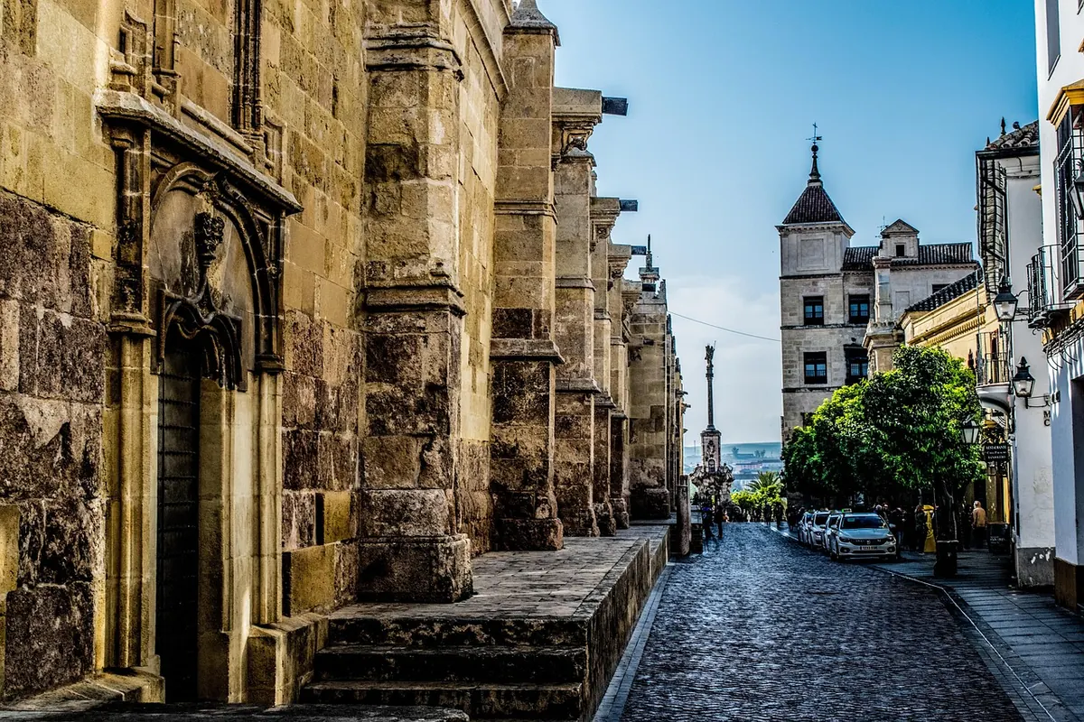 A lane beside the Mezquita in Córdoba