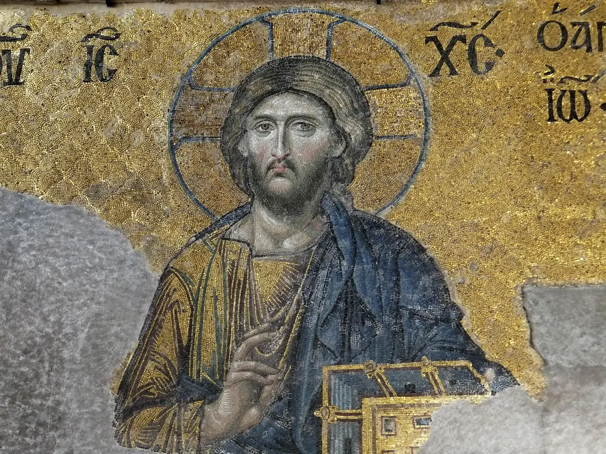 The Deësis mosaic in Hagia Sophia