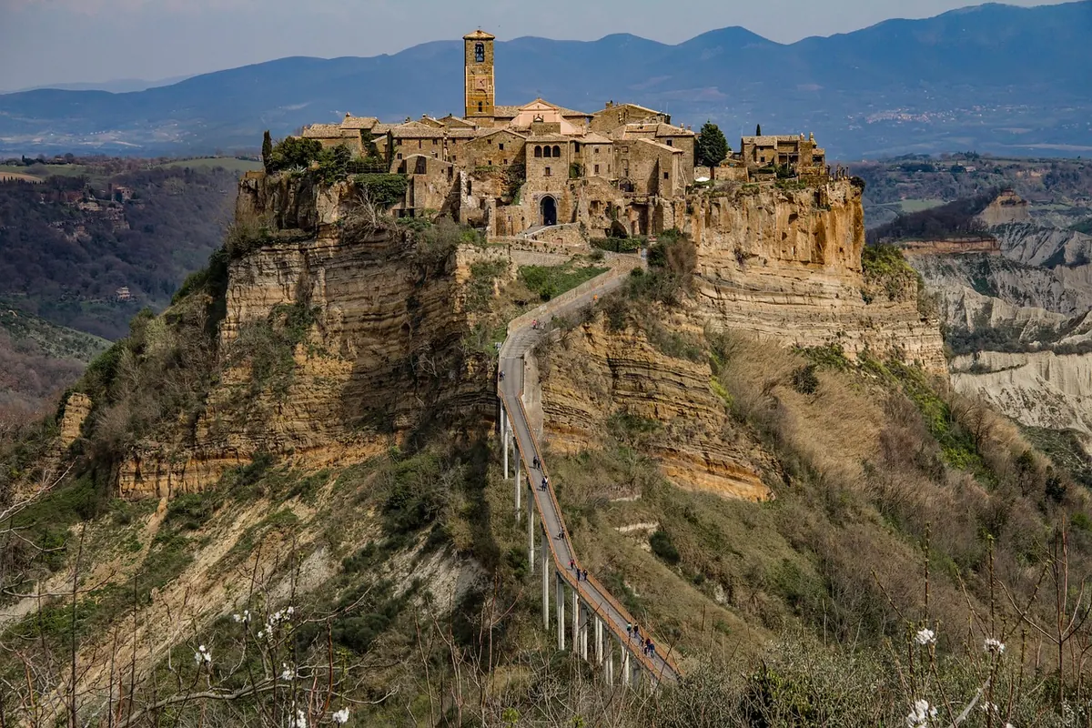 Civita di Bagnoregio on its hilltop