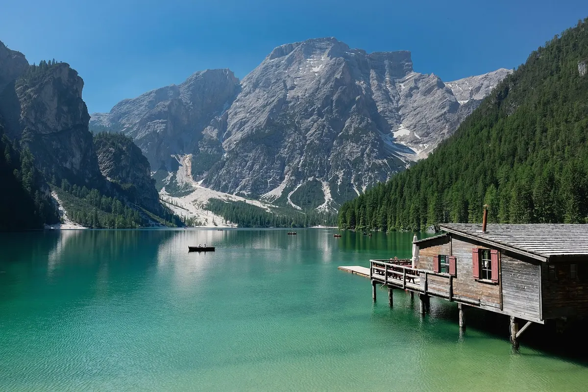 Lago di Braies in the Dolomites