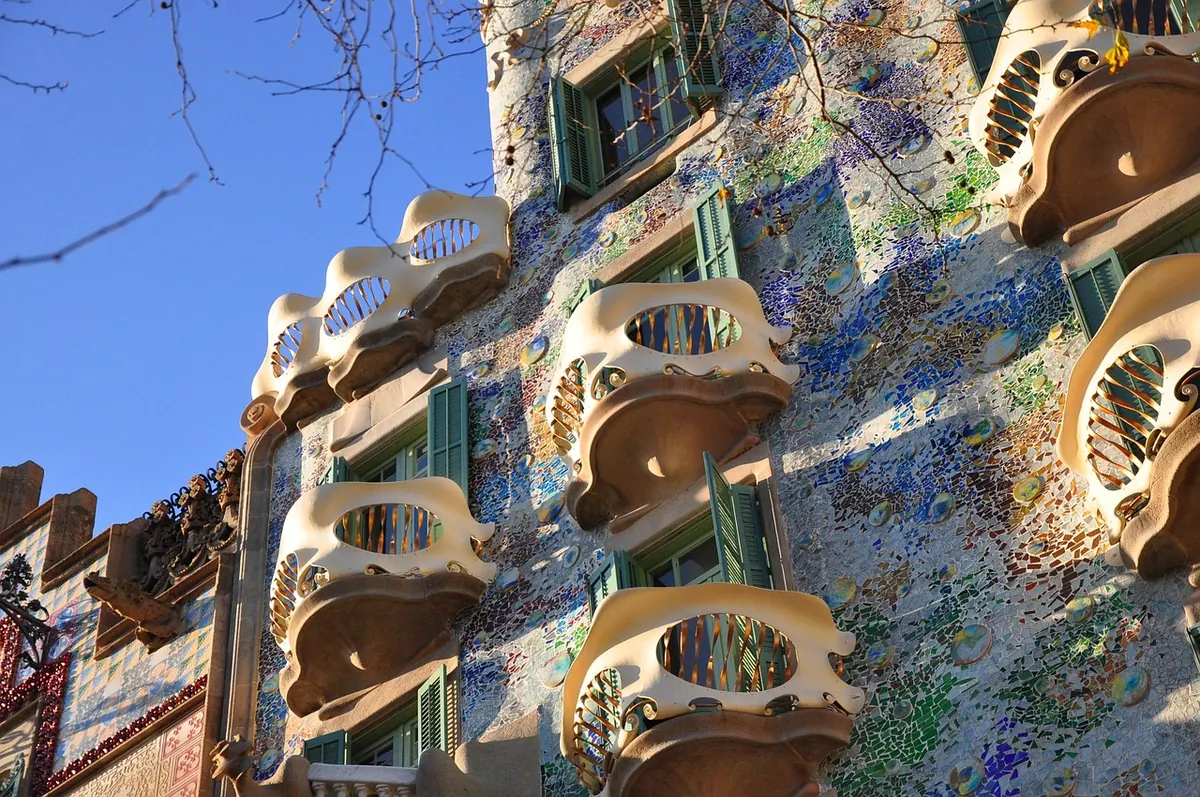The facade of Casa Batlló