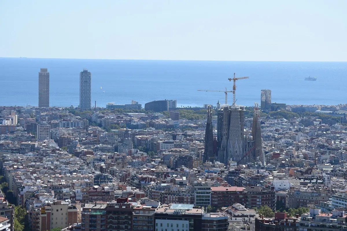Barcelona seen from the Bunkers del Carmel