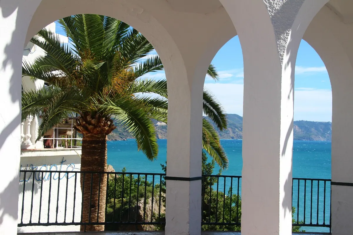 The view from the Balcón de Europa in Nerja