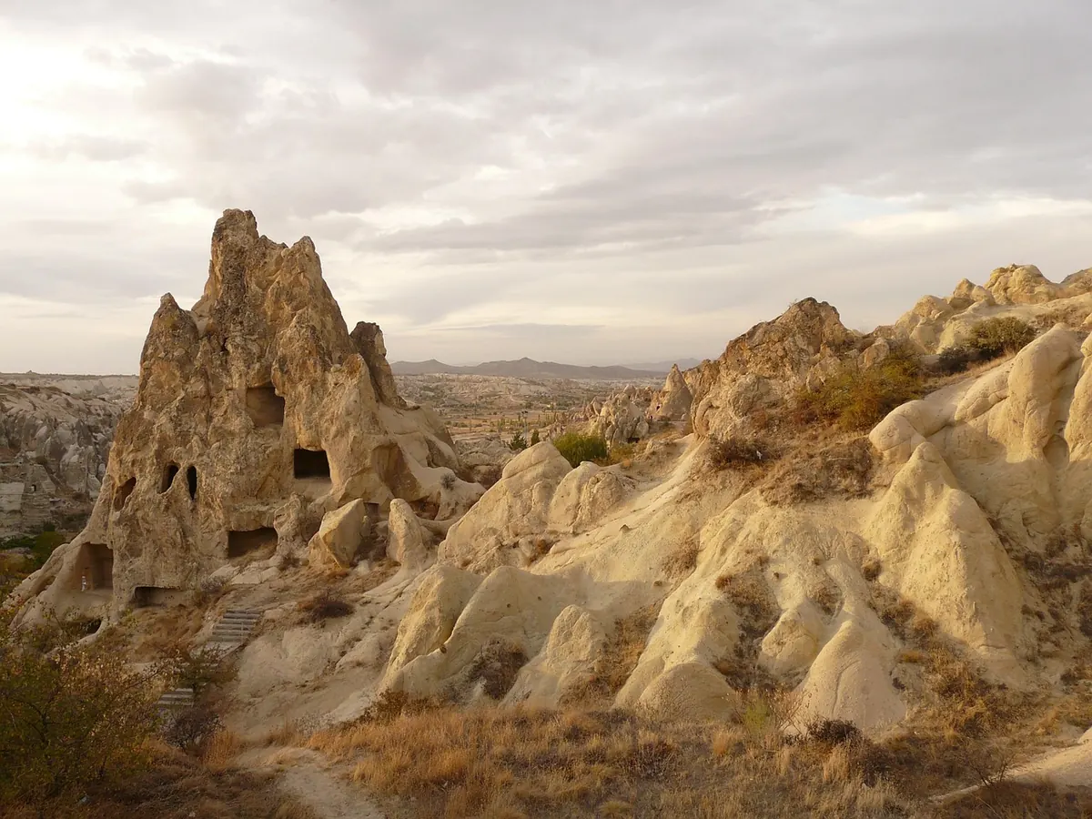 Rock-cut dwellings at the Göreme Open Air Museum