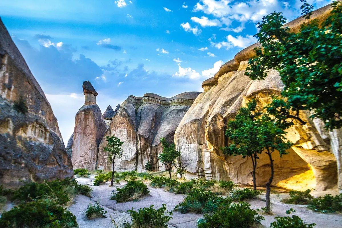 Fairy chimneys in Cappadocia