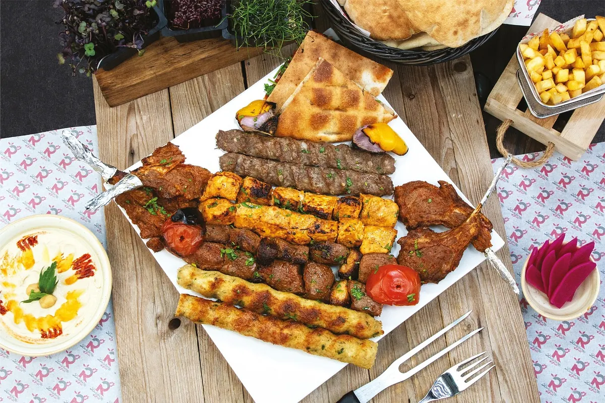 A Turkish grill platter