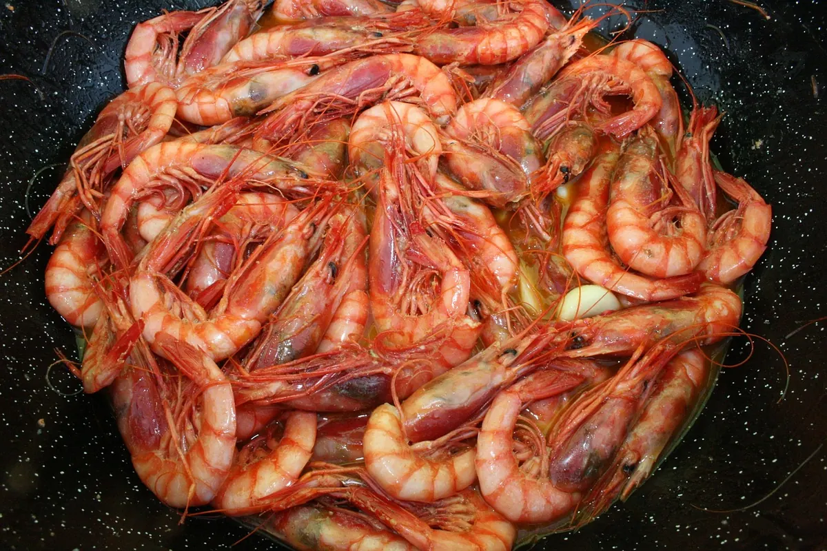 Prawns with garlic