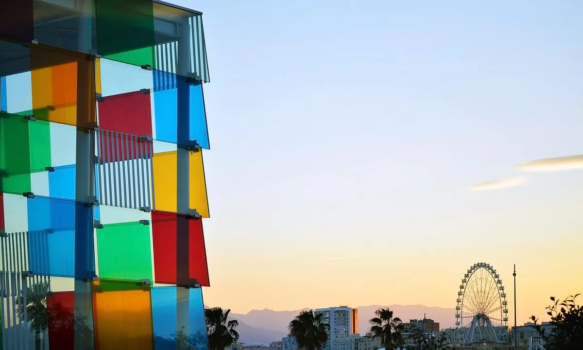 The Centre Pompidou cube in Málaga