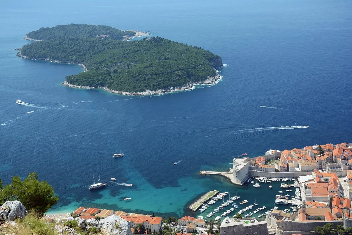 Lokrum island off Dubrovnik