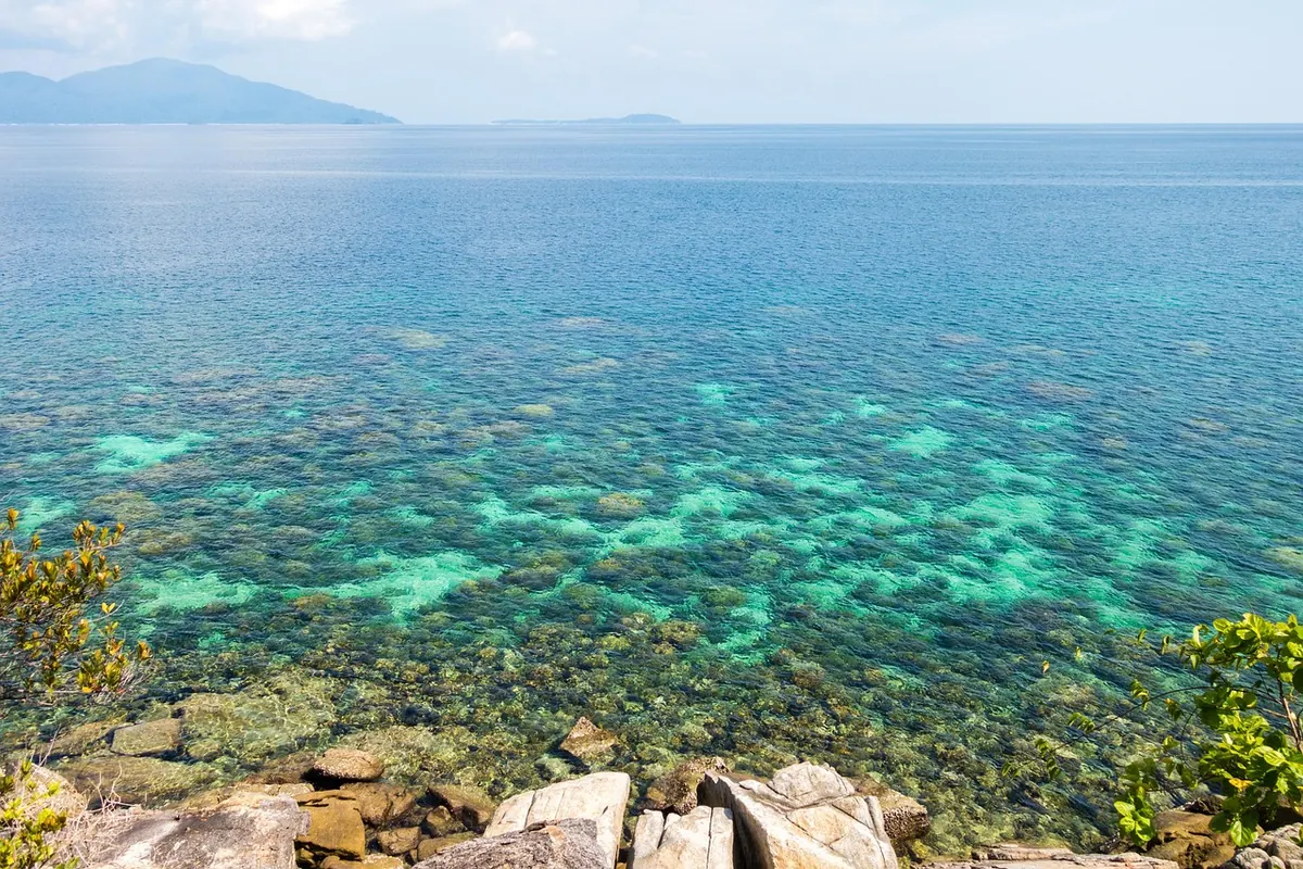 Clear water over a reef off Koh Lipe
