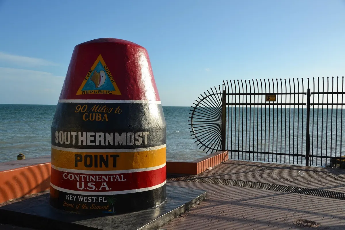 The Southernmost Point buoy in Key West