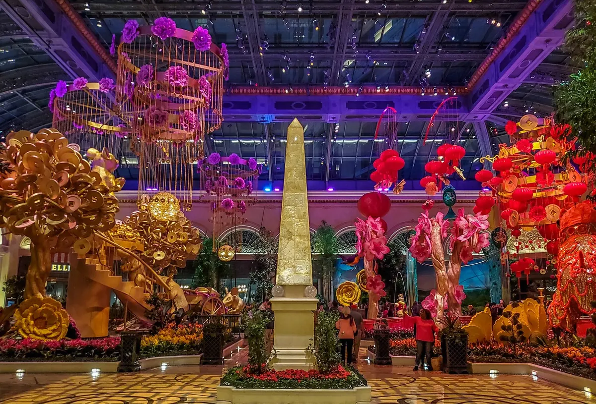 A seasonal display in the Bellagio Conservatory