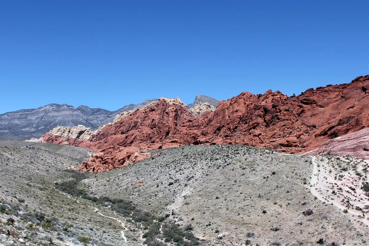 Red sandstone at Red Rock Canyon, Nevada